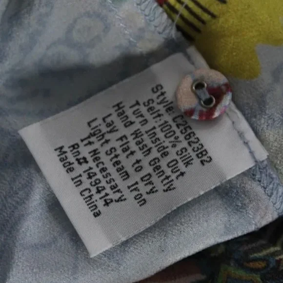 Johnny Was silk Rainbow Adonia Tunic NWT (Oversized) - Picture 11 of 11